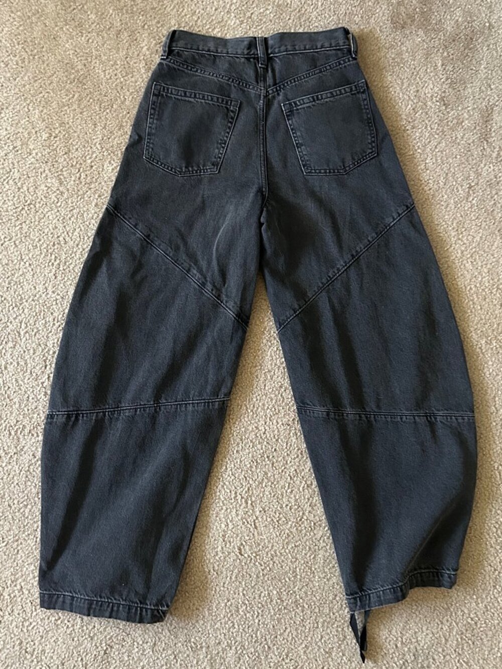 NWOT GAP High Rise Seamed Horseshoe Jeans Black Stranger Things 24 - Picture 5 of 8